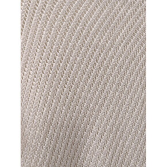 Vince Womens XS White Open Knit Cotton Sweater With Ribbed Cuffs & Hem - Picture 2 of 5